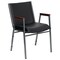 Emma and Oliver Heavy Duty Reception/Guest Stack Chair with Arms